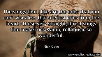 Englisches Zitat von Nick Cave als Bild