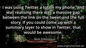 Englisches Zitat von Nick D'Aloisio als Bild