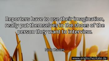 Englisches Zitat von Nick Davies als Bild