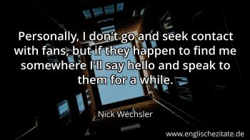 Englisches Zitat von Nick Wechsler als Bild