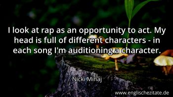 Englisches Zitat von Nicki Minaj als Bild