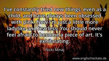 Englisches Zitat von Nicki Minaj als Bild