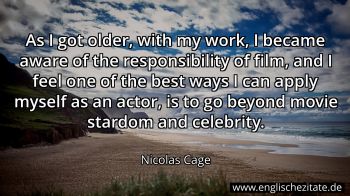 Englisches Zitat von Nicolas Cage als Bild