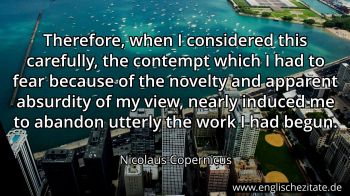 Englisches Zitat von Nicolaus Copernicus als Bild