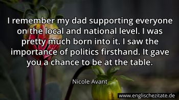 Englisches Zitat von Nicole Avant als Bild