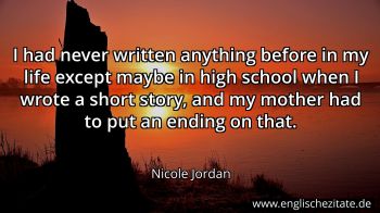 Englisches Zitat von Nicole Jordan als Bild