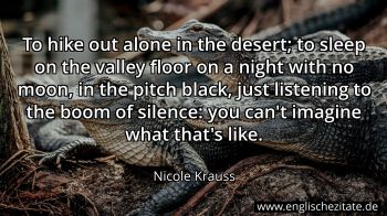 Englisches Zitat von Nicole Krauss als Bild