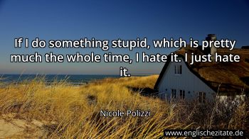 Englisches Zitat von Nicole Polizzi als Bild