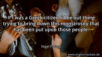Englisches Zitat von Nigel Farage als Bild