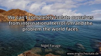 Englisches Zitat von Nigel Farage als Bild