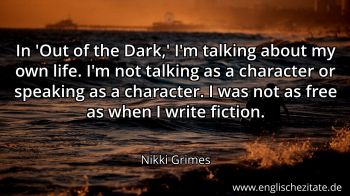 Englisches Zitat von Nikki Grimes als Bild