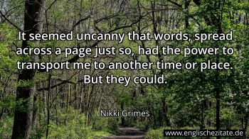 Englisches Zitat von Nikki Grimes als Bild