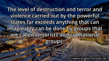 Englisches Zitat von Noam Chomsky als Bild