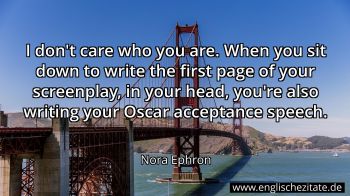 Englisches Zitat von Nora Ephron als Bild