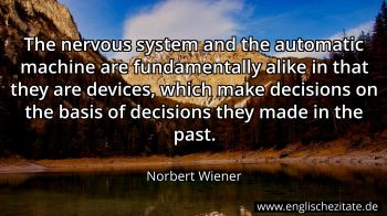 Englisches Zitat von Norbert Wiener als Bild