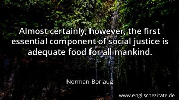 Englisches Zitat von Norman Borlaug als Bild