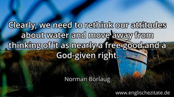 Englisches Zitat von Norman Borlaug als Bild