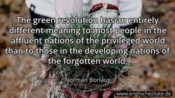 Englisches Zitat von Norman Borlaug als Bild