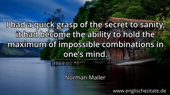 Englisches Zitat von Norman Mailer als Bild