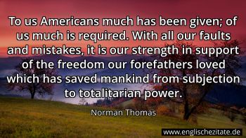 Englisches Zitat von Norman Thomas als Bild