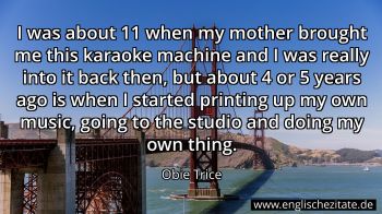 Englisches Zitat von Obie Trice als Bild