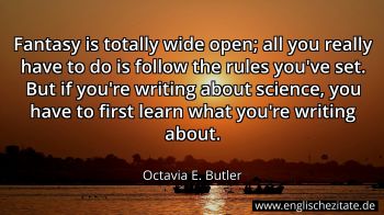 Englisches Zitat von Octavia E. Butler als Bild