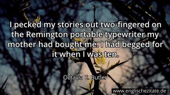 Englisches Zitat von Octavia E. Butler als Bild