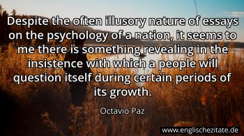 Englisches Zitat von Octavio Paz als Bild
