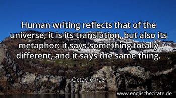 Englisches Zitat von Octavio Paz als Bild