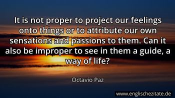 Englisches Zitat von Octavio Paz als Bild