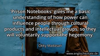 Englisches Zitat von Okky Madasari als Bild
