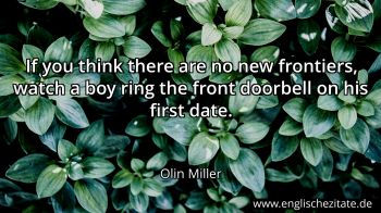 Englisches Zitat von Olin Miller als Bild