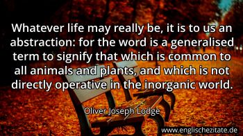 Englisches Zitat von Oliver Joseph Lodge als Bild