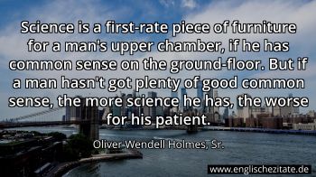 Englisches Zitat von Oliver Wendell Holmes, Sr. als Bild