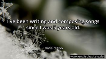 Englisches Zitat von Olivia d'Abo als Bild