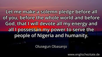 Englisches Zitat von Olusegun Obasanjo als Bild