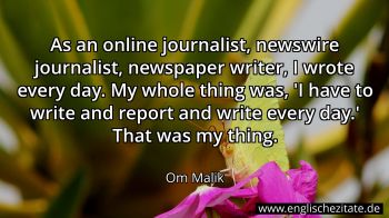 Englisches Zitat von Om Malik als Bild