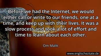 Englisches Zitat von Om Malik als Bild