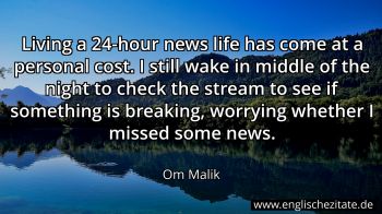 Englisches Zitat von Om Malik als Bild