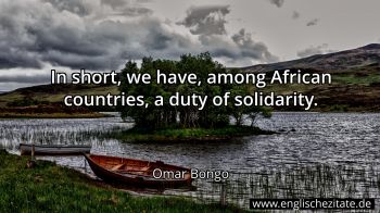 Englisches Zitat von Omar Bongo als Bild