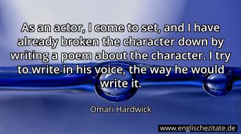 Englisches Zitat von Omari Hardwick als Bild