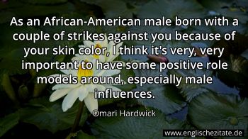 Englisches Zitat von Omari Hardwick als Bild