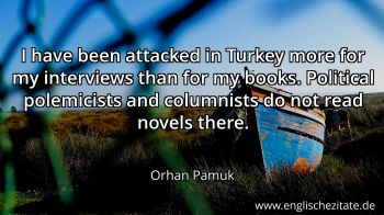 Englisches Zitat von Orhan Pamuk als Bild