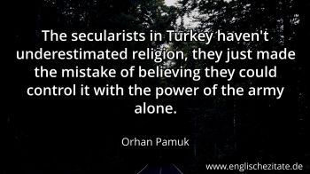 Englisches Zitat von Orhan Pamuk als Bild