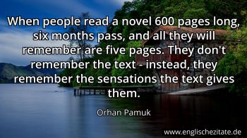 Englisches Zitat von Orhan Pamuk als Bild