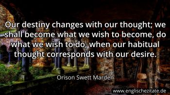Englisches Zitat von Orison Swett Marden als Bild
