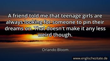 Englisches Zitat von Orlando Bloom als Bild