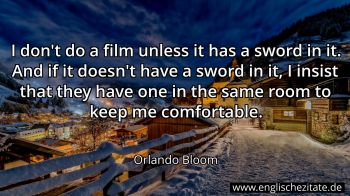 Englisches Zitat von Orlando Bloom als Bild