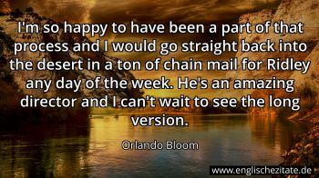 Englisches Zitat von Orlando Bloom als Bild