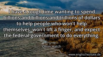 Englisches Zitat von Orrin Hatch als Bild
